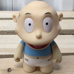 Rugrats Cream and Blue Cartoon Character Action Figure